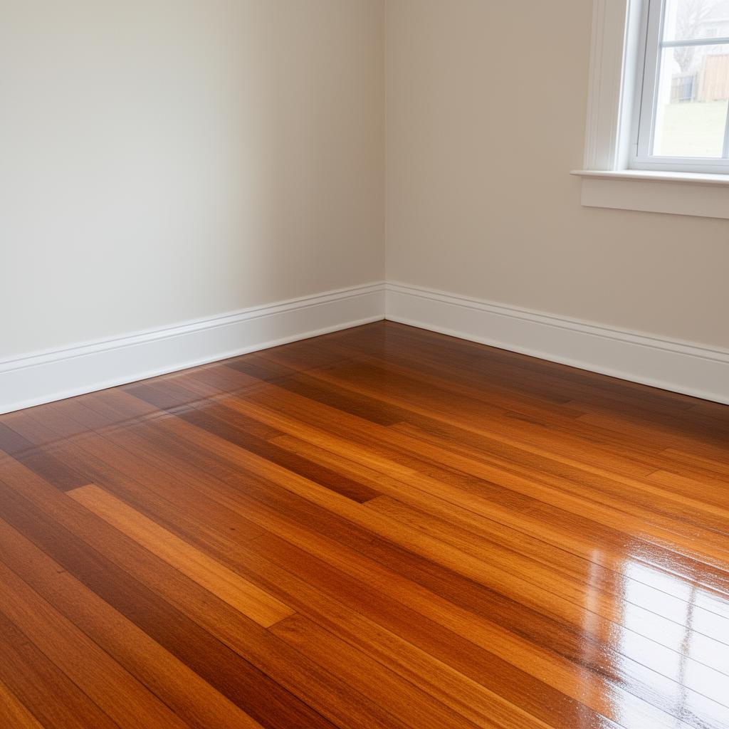 After — Faded hardwood, refinished