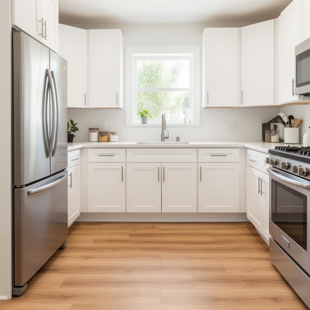 After — Peeling vinyl to waterproof LVP